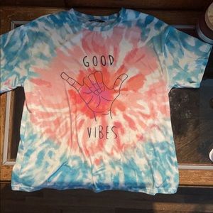 Good vibes tie-dye t-shirt